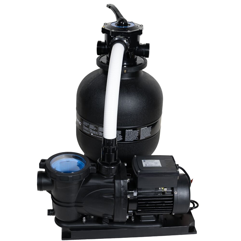 1 1/2 HP, 2-Speed Pump, 6 Ft Cord Std Plug, 16" Sand Filter Kit, 100 lbs Sand