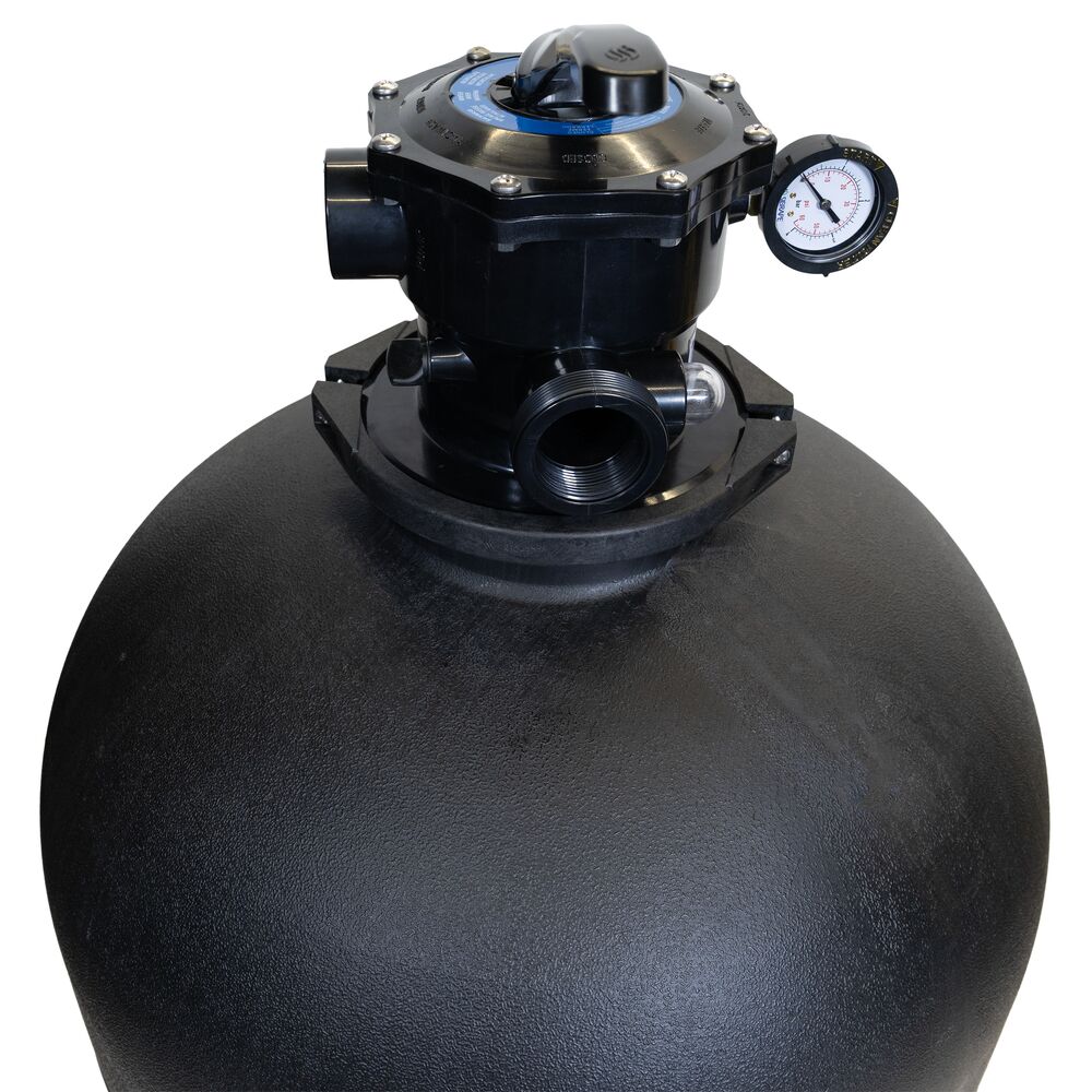 24" Sand Filter with 7-Way Valve, 300 lbs Sand