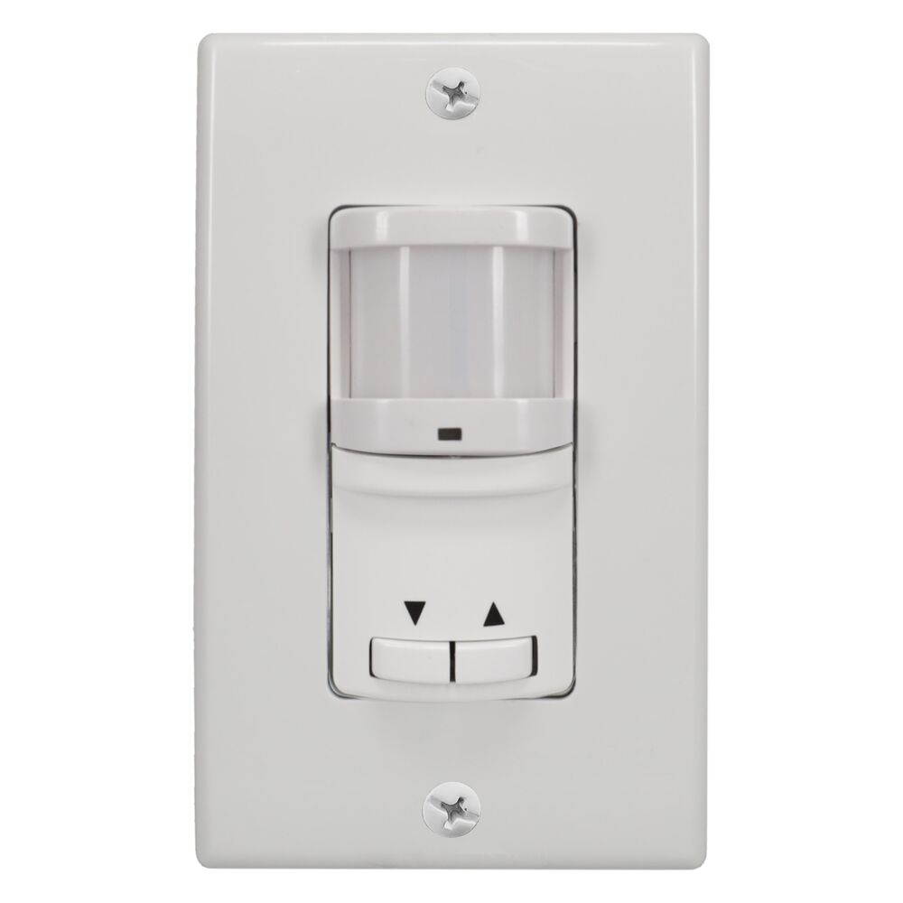 Commercial Grade In-Wall 0-10 V Dimming PIR Occupancy/Vacancy Sensor, White