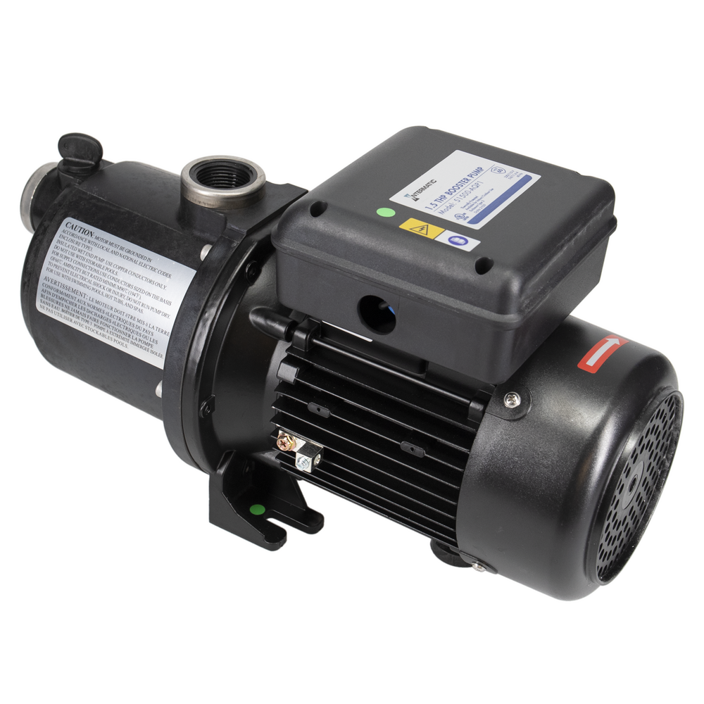 1.5 HP Booster Pump Multi-stage impeller technology, 230/115 VAC, 60 Hz
