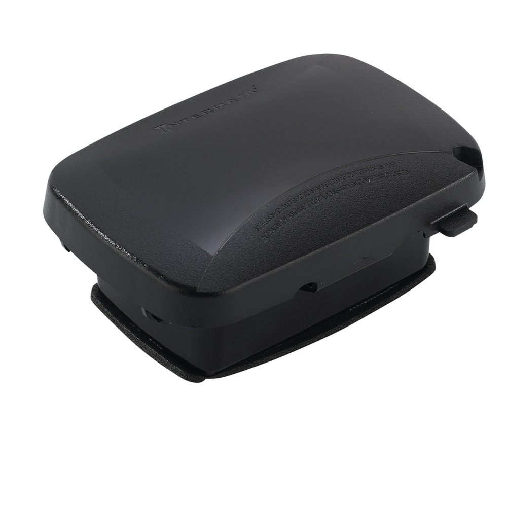 Extra-Duty Plastic In-Use Weatherproof Cover, Single-Gang, Vrt/Hrz, 2.25" Black