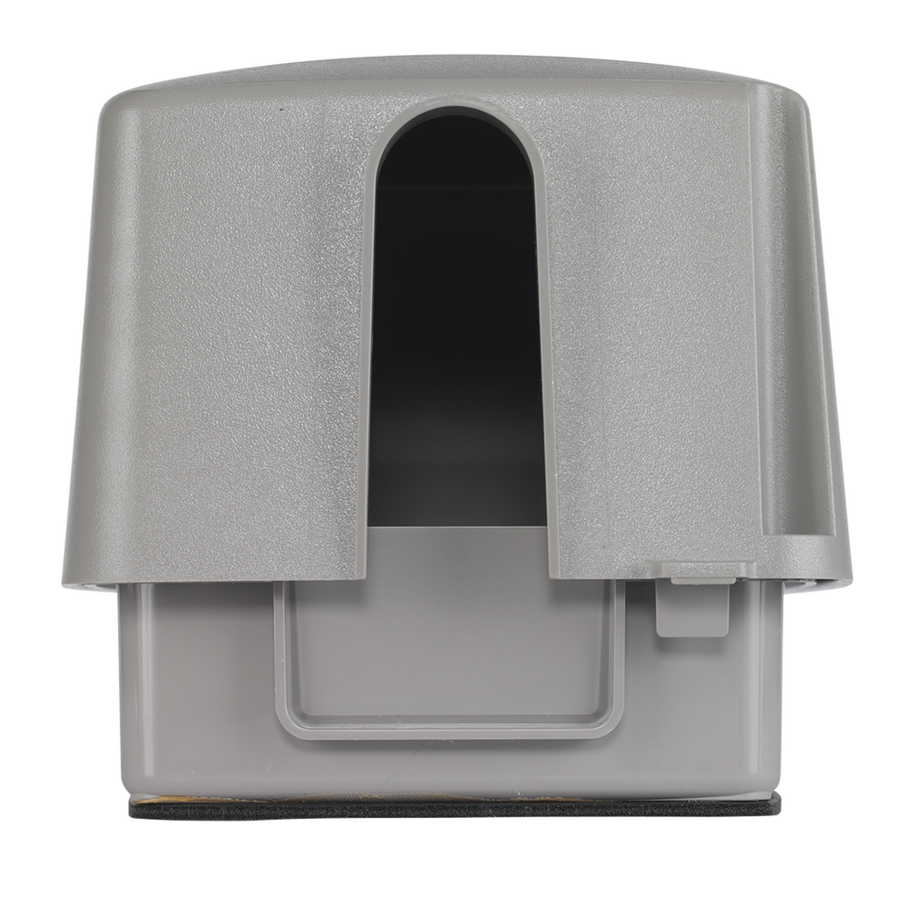 Extra-Duty Plastic In-Use Weatherproof Cover, Double-Gang, Vrt, 4.75" Gray