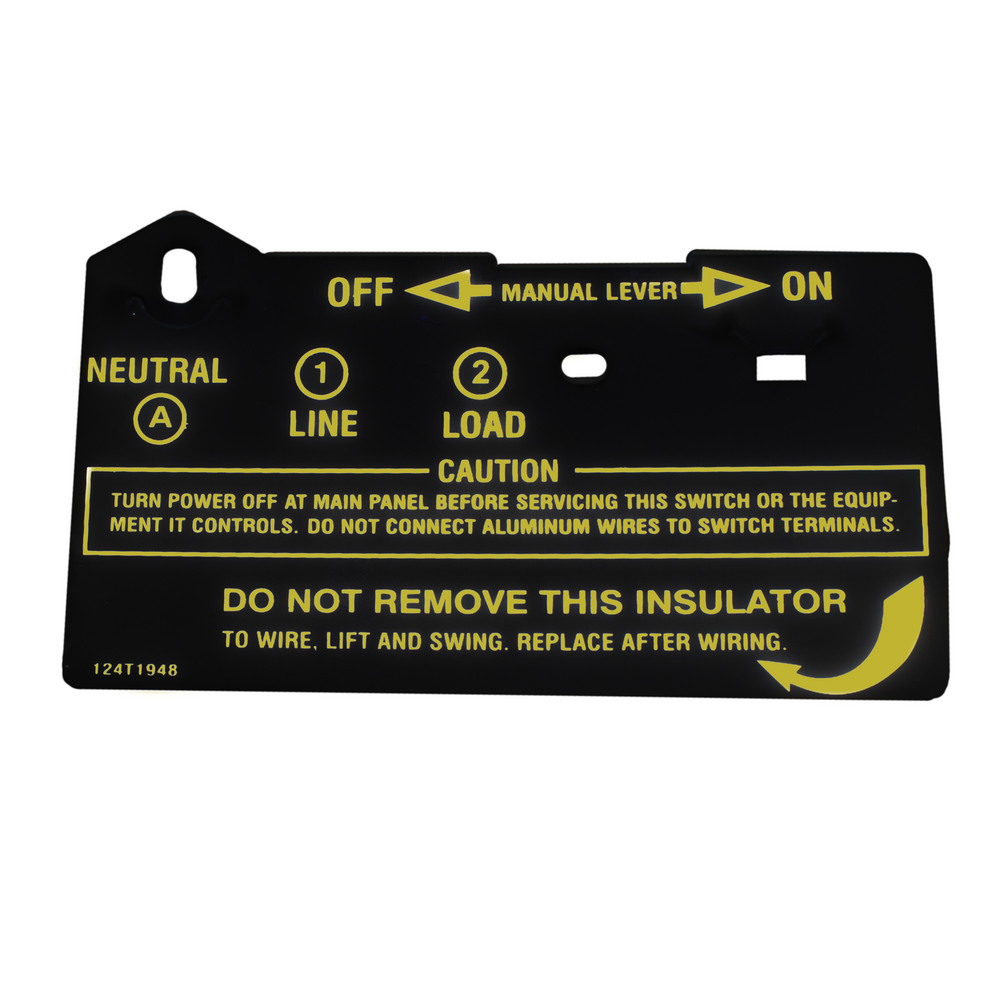 Insulator for Single-Pole Time Switch (T101, T102, T171, T172)