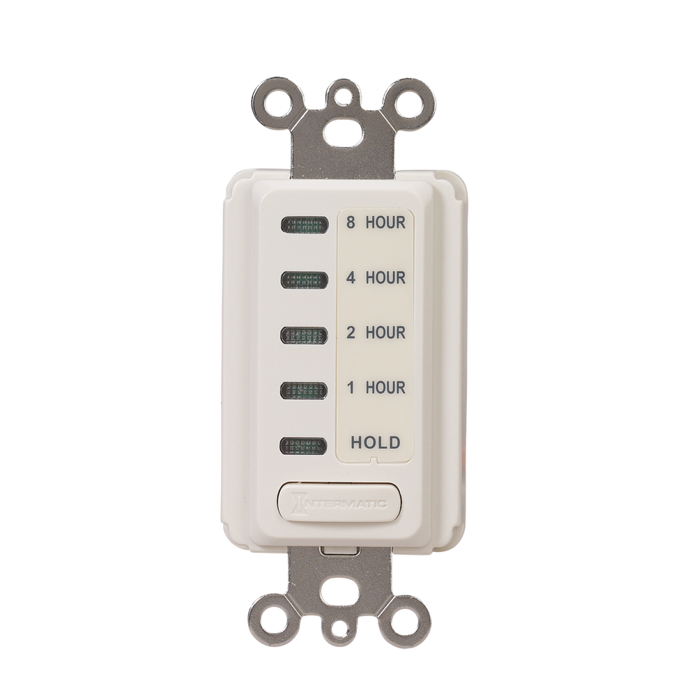 Electronic Countdown Timer, 120 VAC, 60 Hz, Preset Times 1,2,4,8 Hour, With Hold, Light Almond