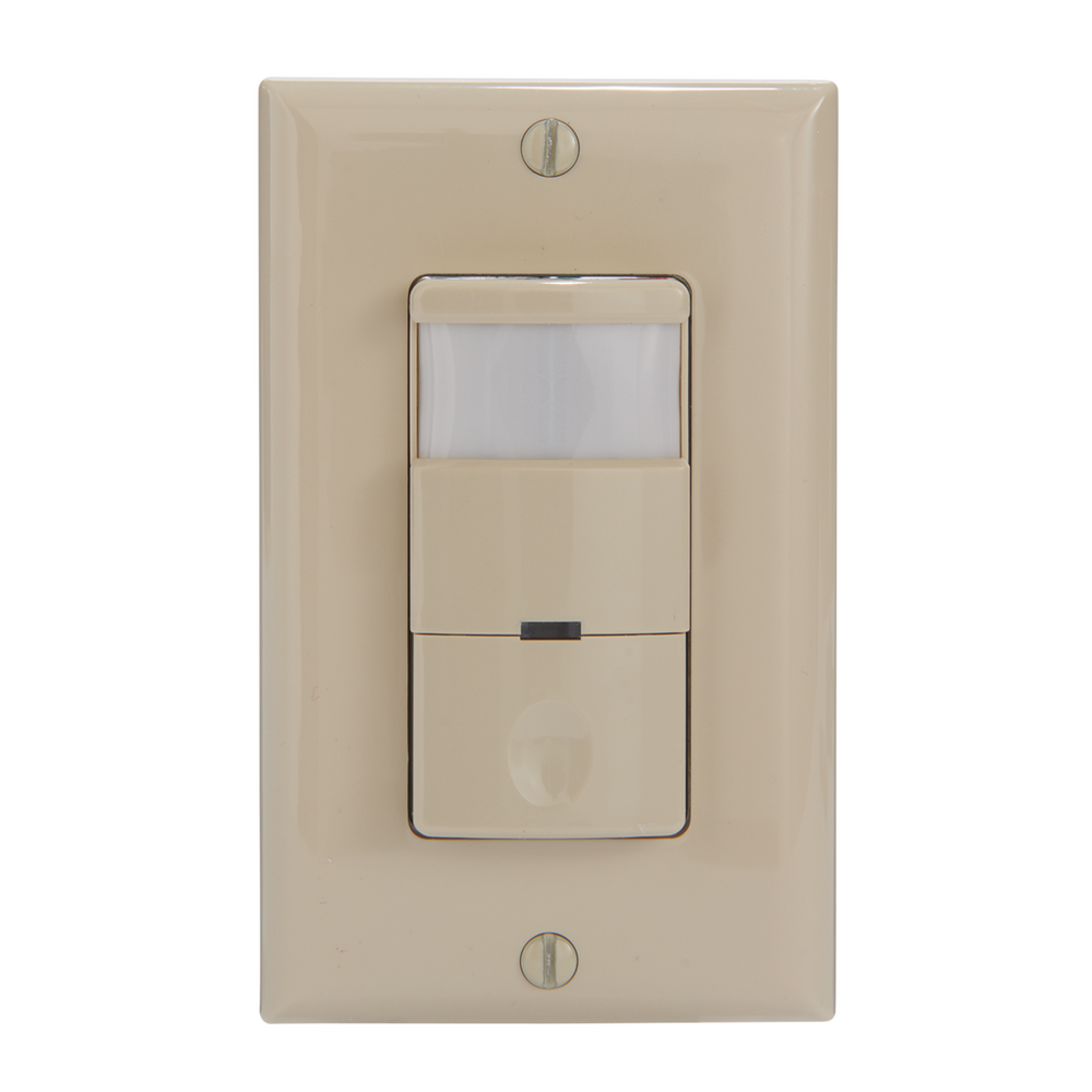 Commercial Grade In-Wall PIR Occupancy/Vacancy Sensor, Ivory
