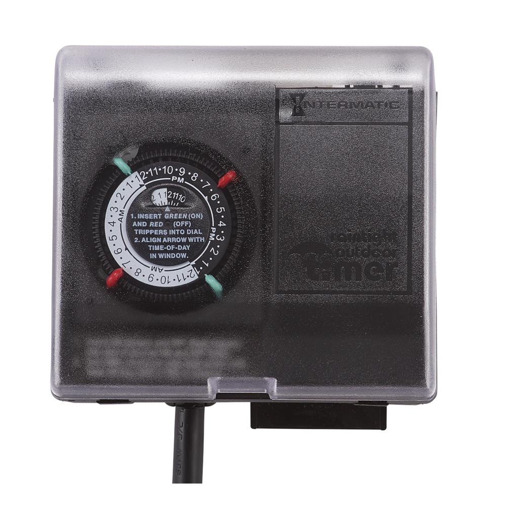 Outdoor Mechanical Plug-In Timer with Built-In Enclosure.