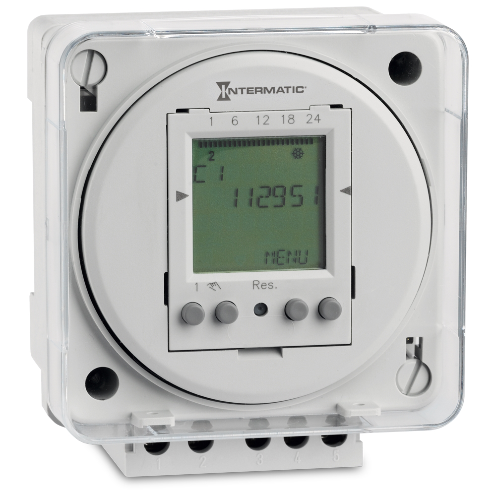 Digital timer, 7-Day or 24-Hr programming, 230 VAC, 50/60 Hz, Electronic Surface Mount Module, 16 A, 50 Setpoint Programs, 1 channel, SPDT - TCC 571.1Plus 192