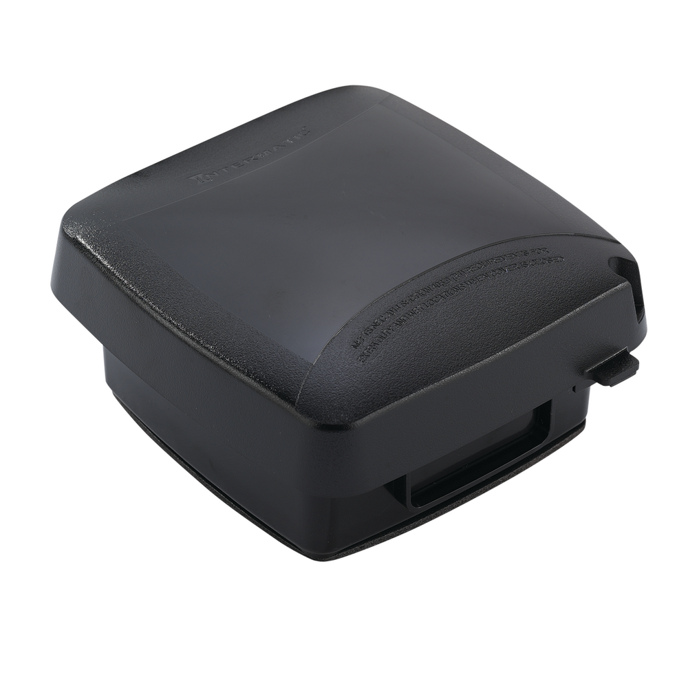 Extra-Duty Plastic In-Use Weatherproof Cover, Double-Gang, Vrt, 2.75" Black