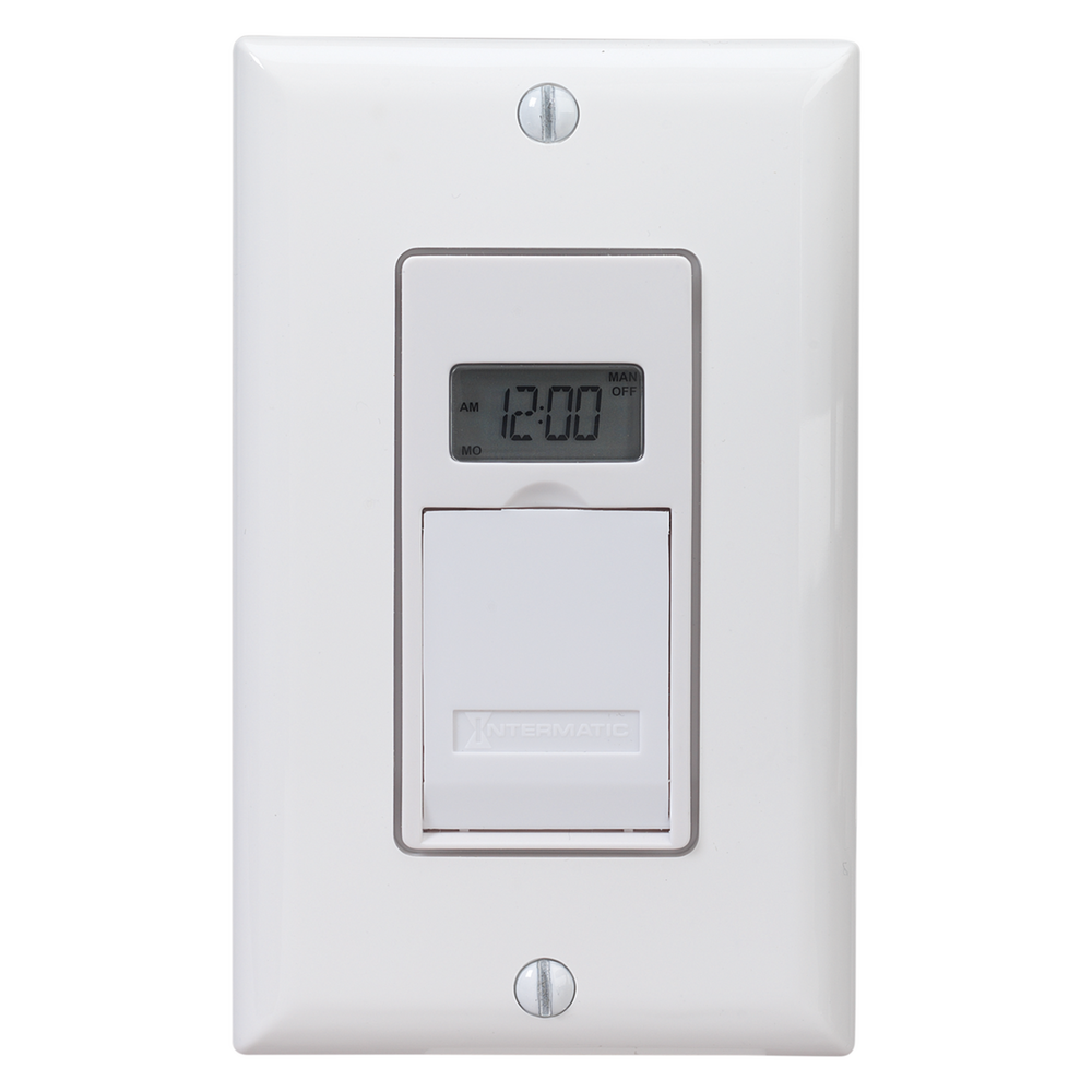 7-Day Standard Programmable Timer, 120 VAC, 12A, White, Mexico Sales Only