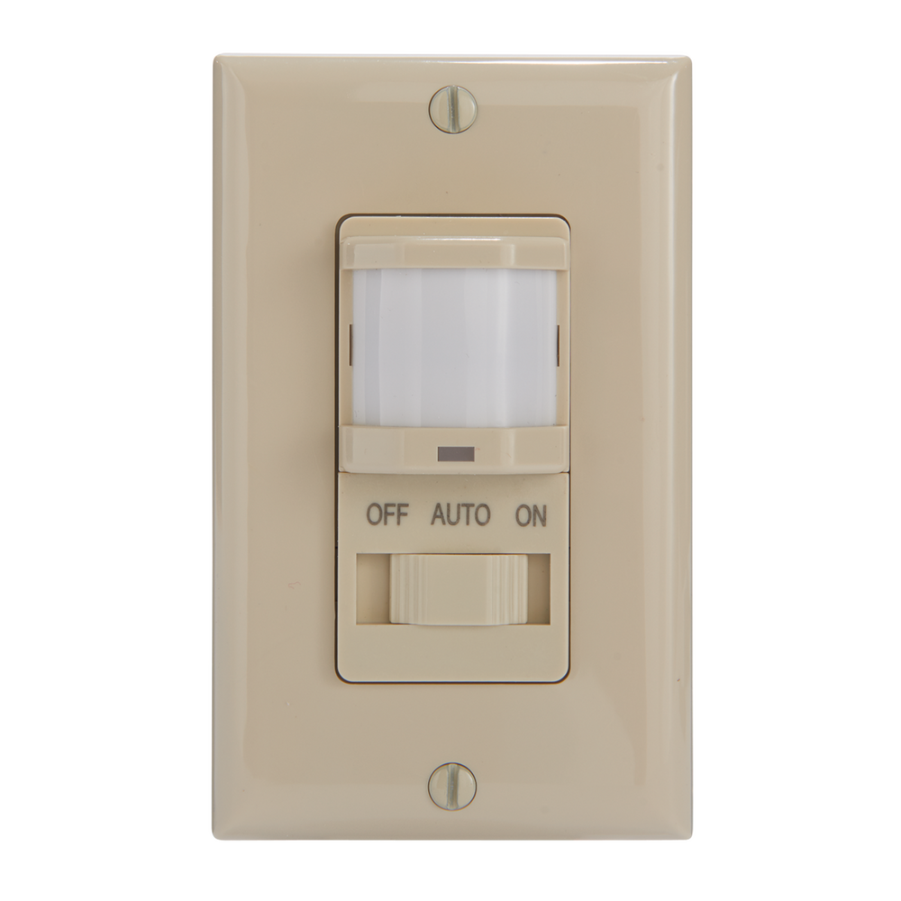 Residential In-Wall PIR Occupancy Sensor, No Neutral Required, Ivory