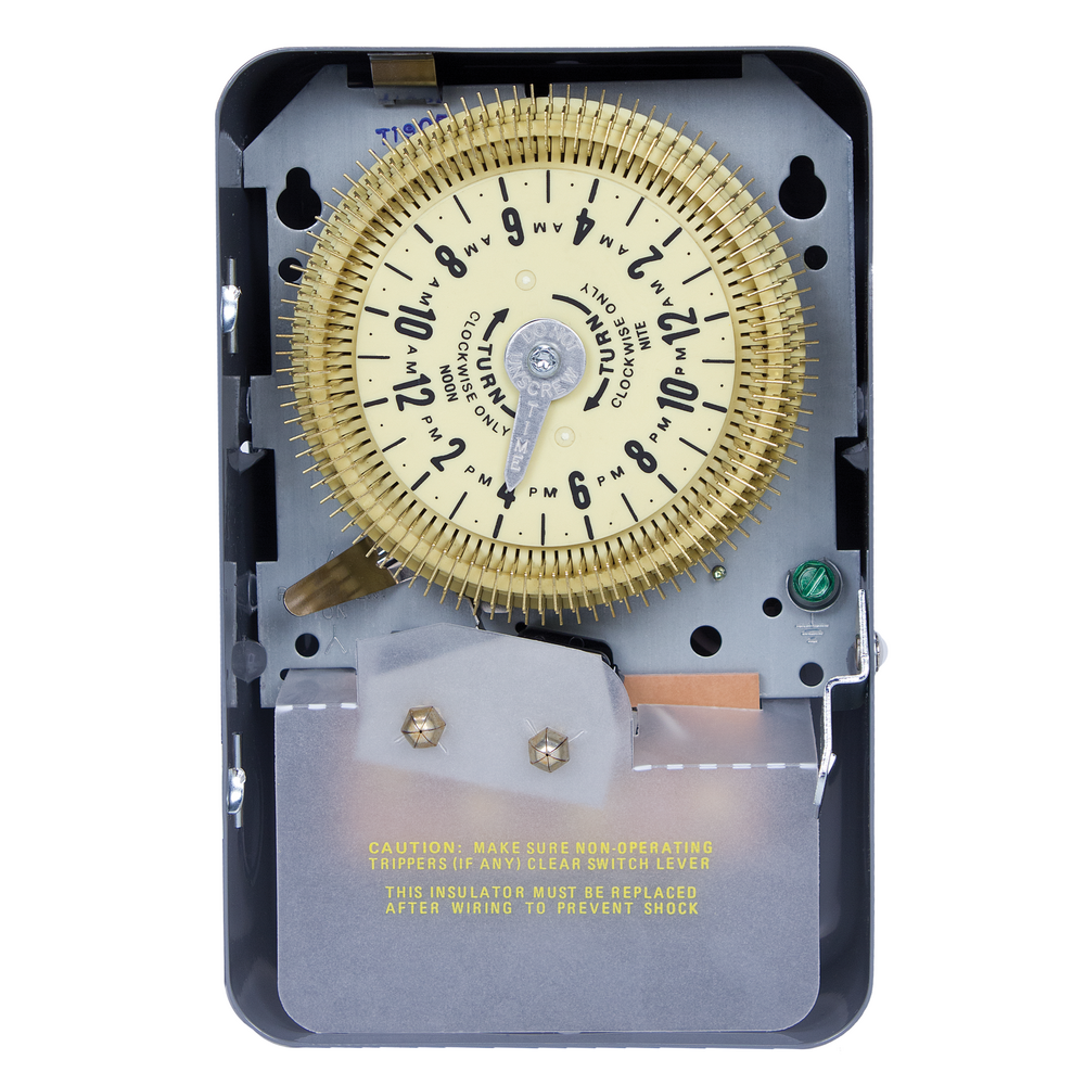 24-Hour Mechanical Time Switch, 125 VAC, 60Hz, SPDT, Indoor Metal Enclosure, 15 Minute Interval