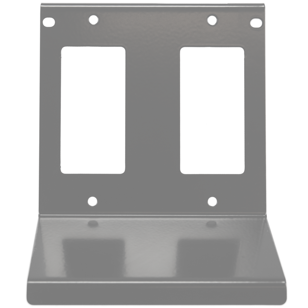 20 A, Double-Gang Mounting Plate, Gray