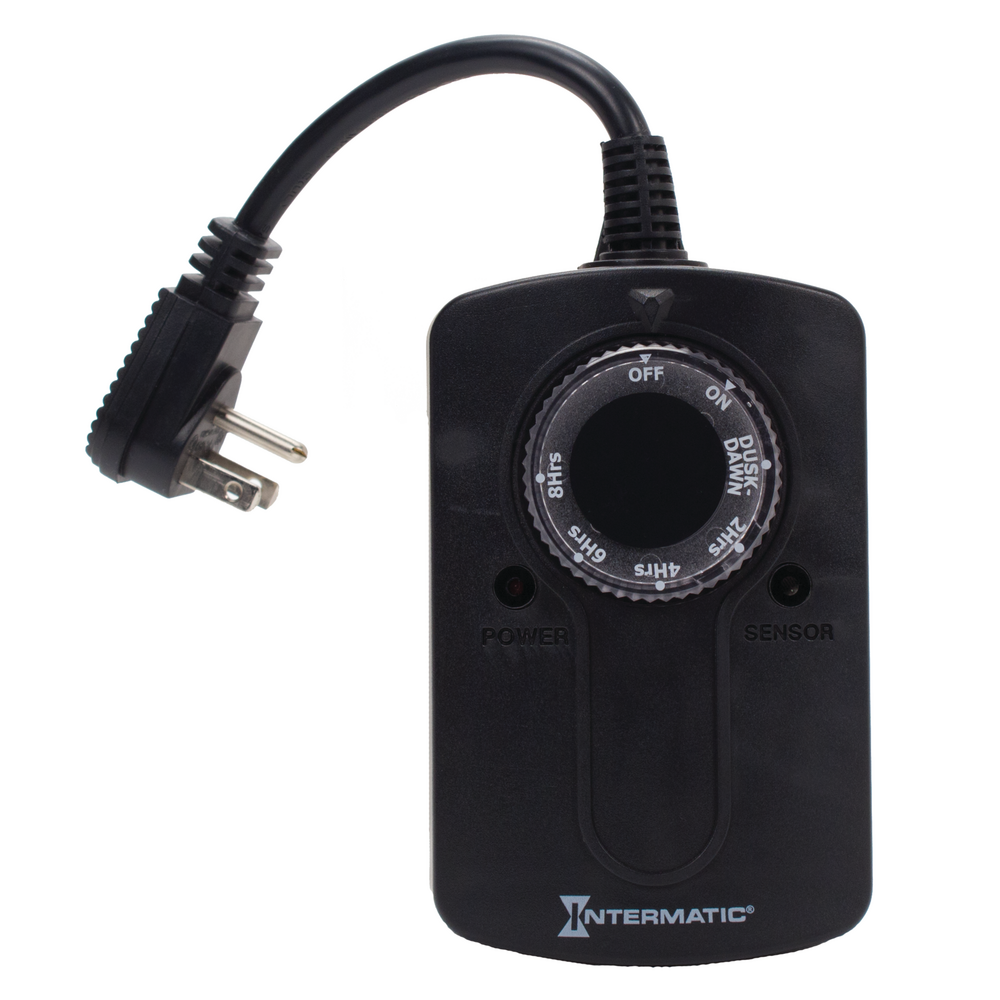 Outdoor Light Sensing Plug-in Timer with Easy Presets