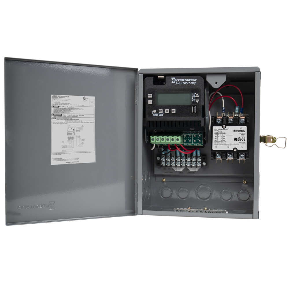 Electronic All-Purpose Contractor Box, 120 - 480 VAC, 60 Hz, 3PST, Outdoor Metal Enclosure