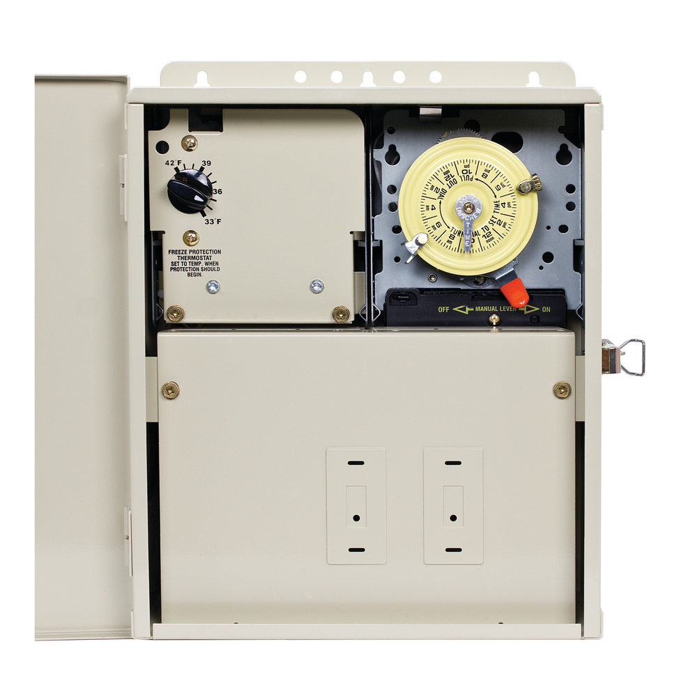 Freeze Protection Control Center with Timer and Thermostat for 240V Applications, Type 3R Metal Enclosure