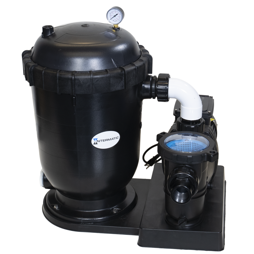 36 Sq Ft Diatomaceous Earth (DE) Filter (short) System with 2-Speed, 1.5 HP pump, 6 Ft cord and standard plug