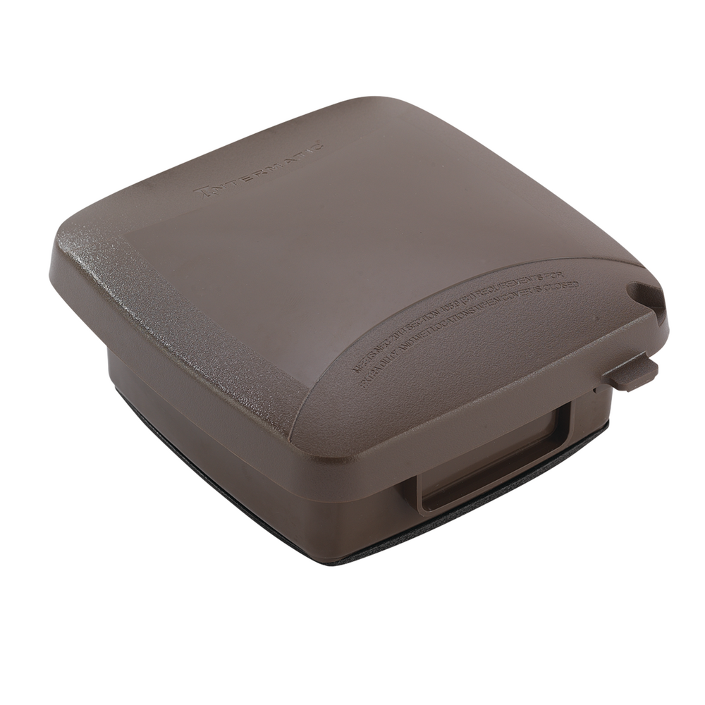 Extra-Duty Plastic In-Use Weatherproof Cover, Double-Gang, Vrt, 2.25" Bronze