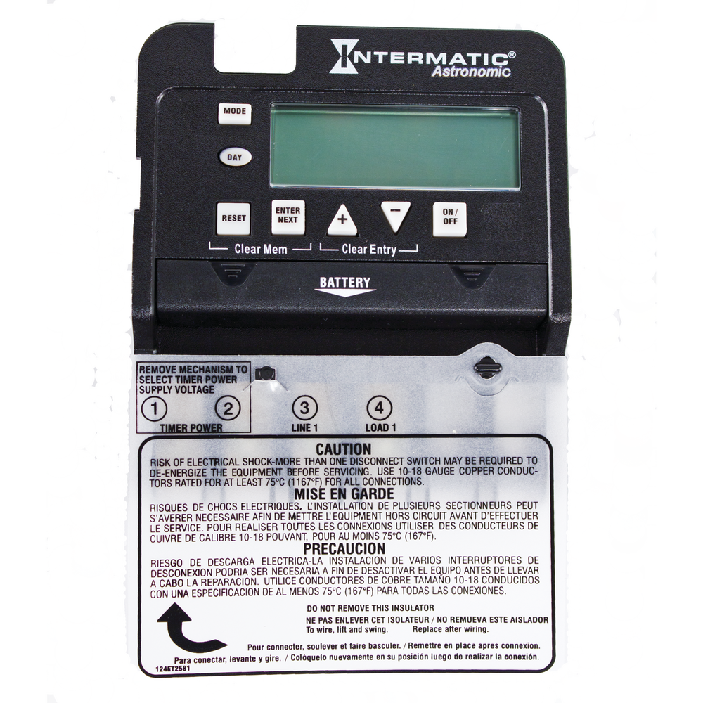 Astronomic 7-Day 1-Circuit Electronic Control, Mechanism Only, 120-277 VAC, SPST