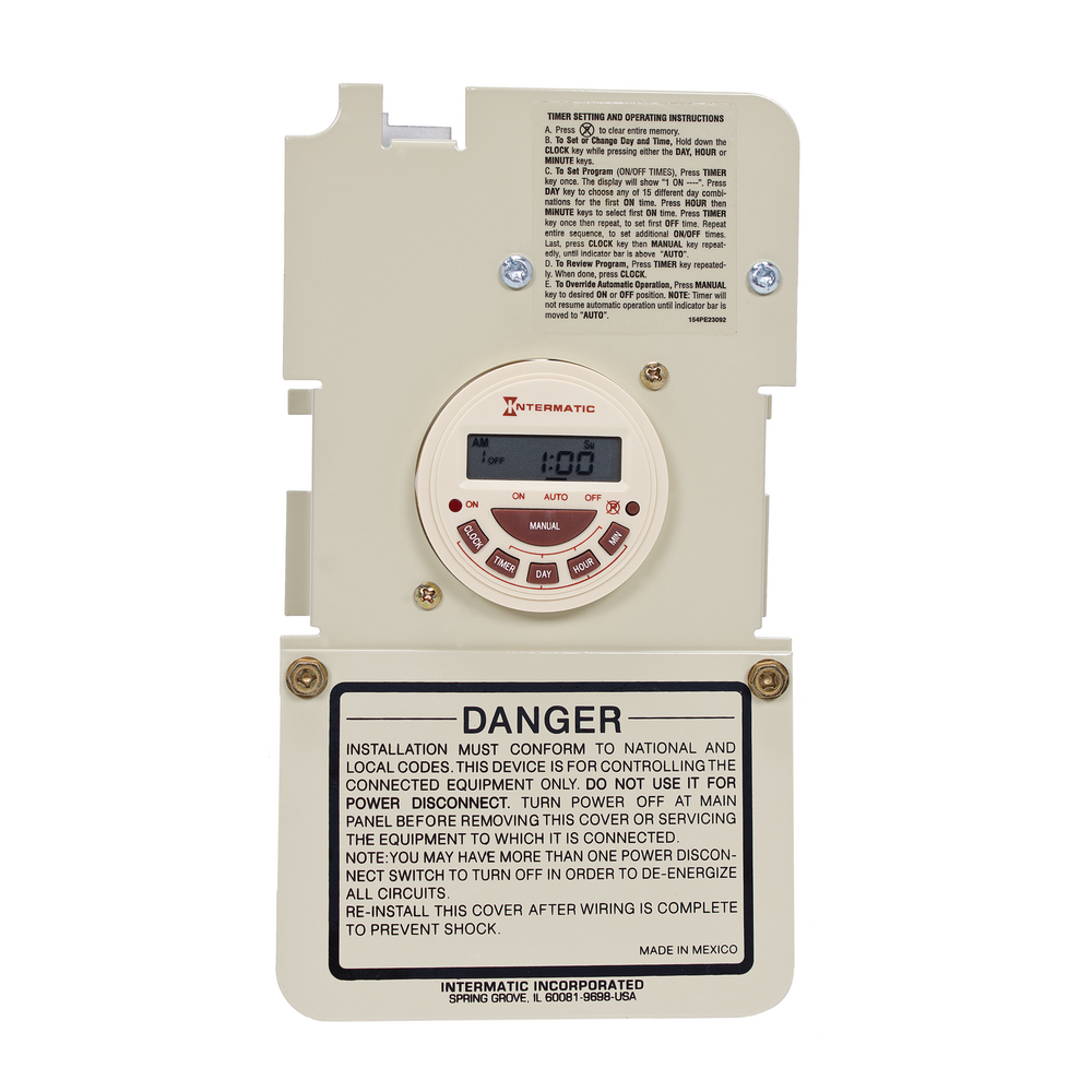 7-Day Electronic Time Switch Mechanism - Mechanism Only