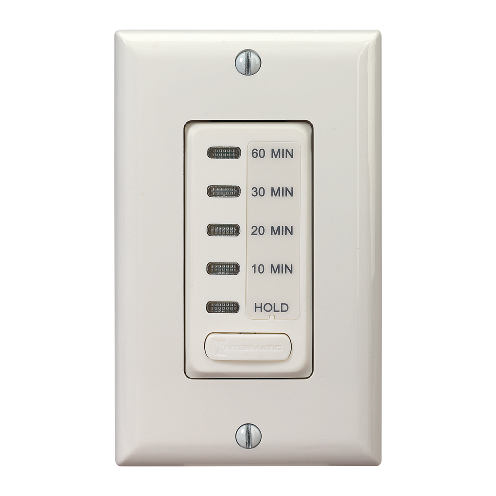 Electronic Countdown Timer, 120 VAC, 60 Hz, Preset Times 10,20,30,60 Minute, With Hold, Light Almond