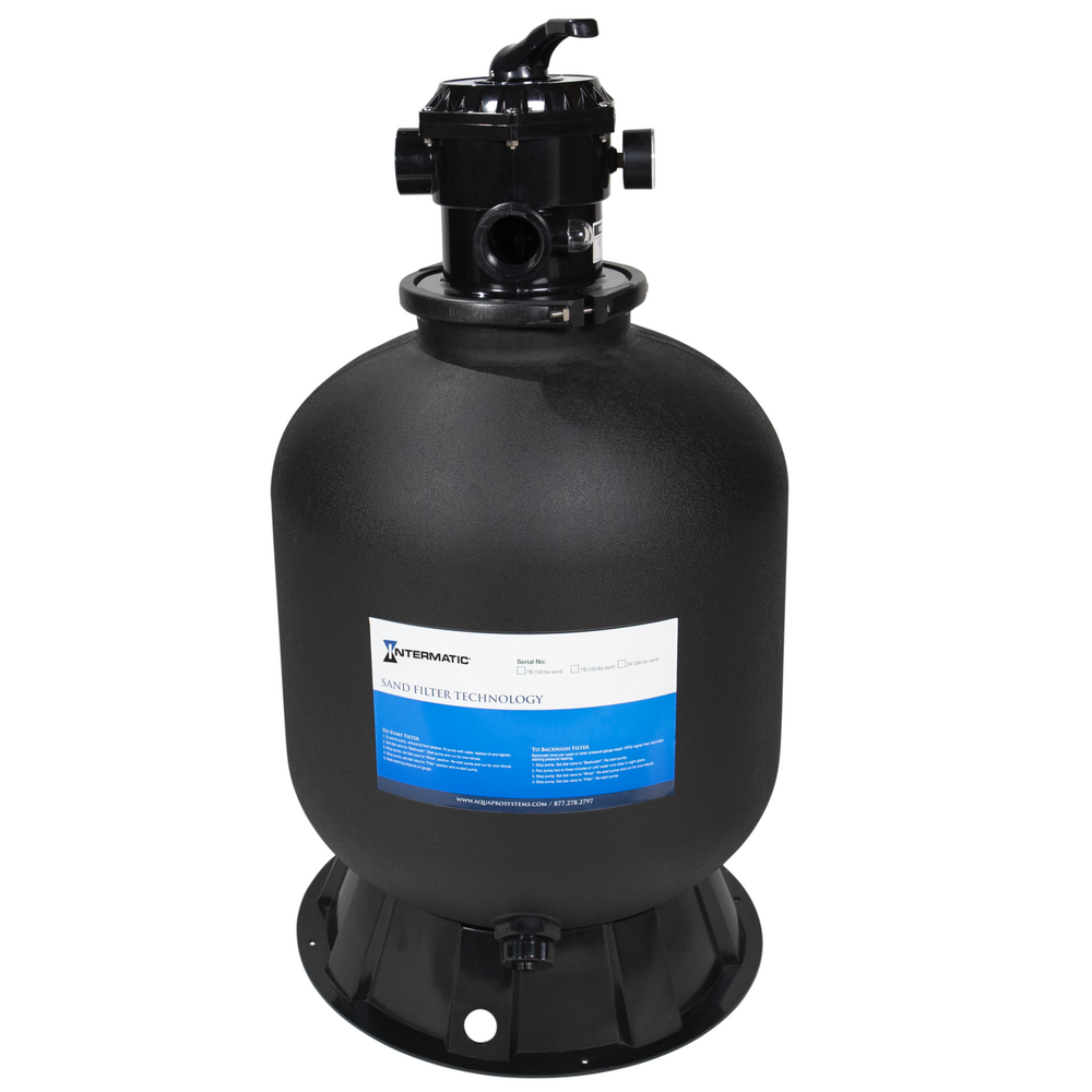 16" Sand Filter with 7-Way Valve, 100 lbs Sand