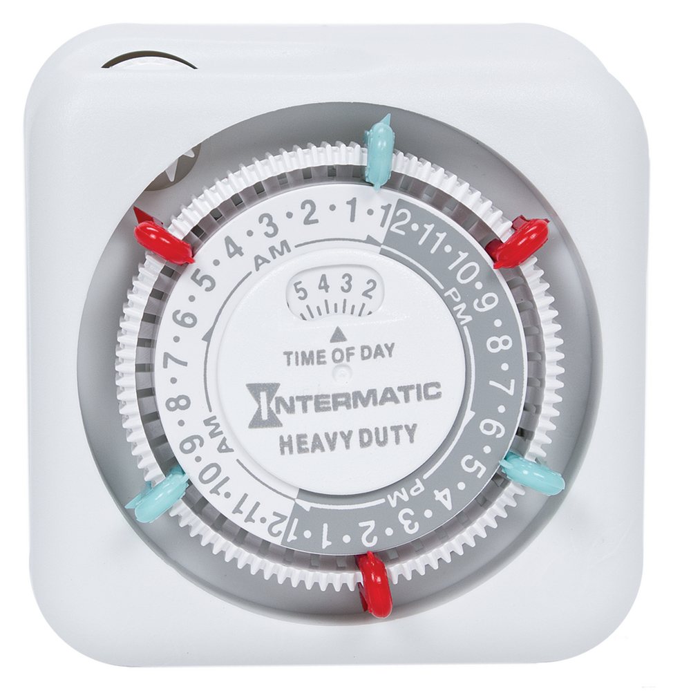 Heavy-Duty 24-Hour Indoor Mechanical Plug-In Timer