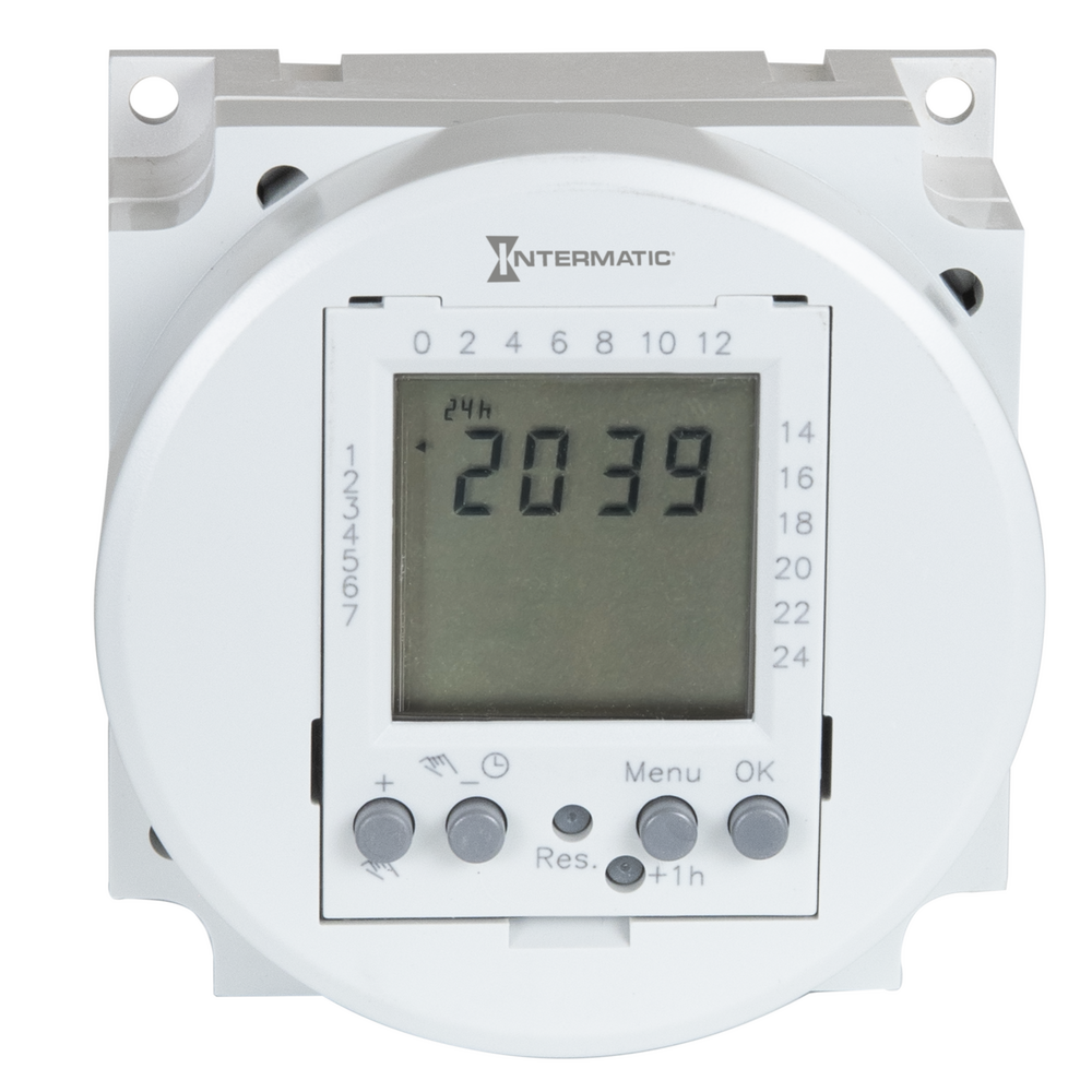 Digital timer, 7-Day or 24-Hr programming, 230 VAC, 50/60 Hz, Electronic Surface Mount Module, 16 A, 20 Setpoint Programs, 1 channels, SPDT - FMD/120 192