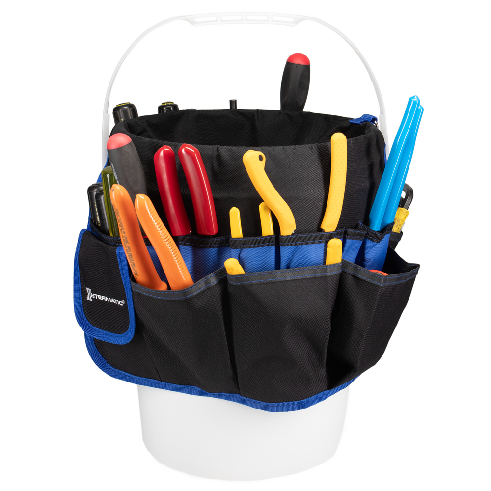 Intermatic Branded 35 Pocket Bucket Style Tool Caddy
