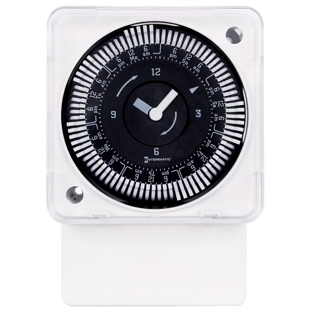 7-Day 120V Electromechanical Surface/DIN Rail Mount Timer Module, 2 Hour Intervals, 21A, SPDT