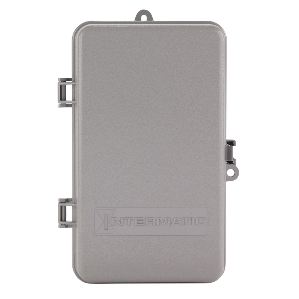 24-Hour Mechanical Time Switch, 208-277 VAC, 60Hz, SPST, Indoor/Outdoor Plastic Enclosure, 1 Hour Interval