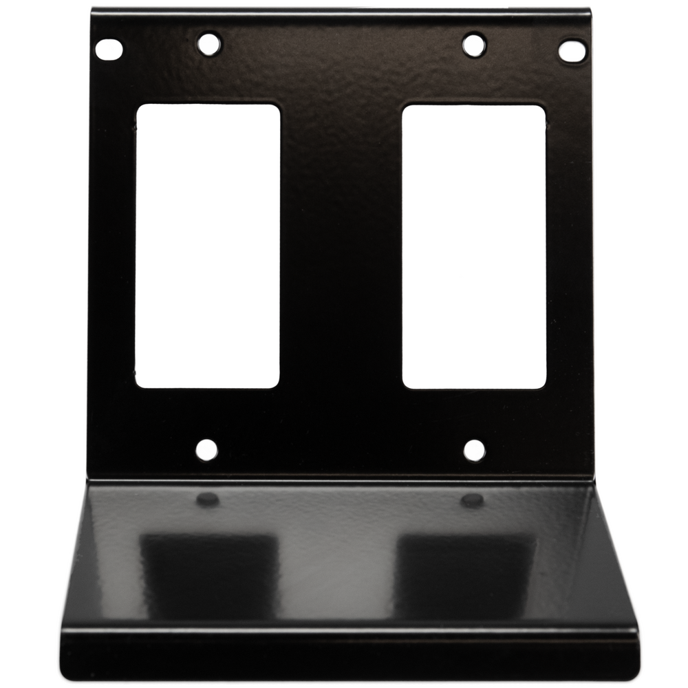 20 A, Double-Gang Mounting Plate, Black