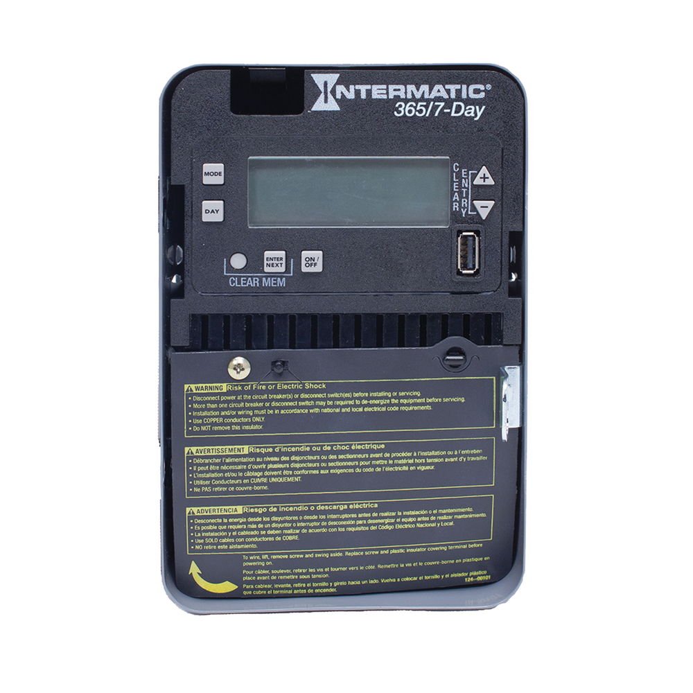 7-Day/365 Day 1-Circuit Electronic Control, 120-277 VAC, SPDT, Indoor Metal Enclosure