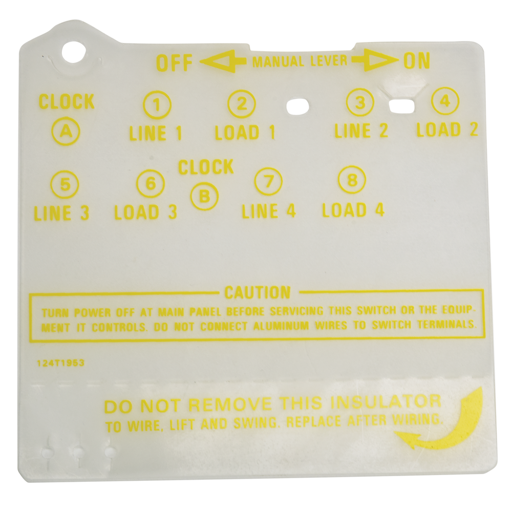 Insulator for 4PST Time Switch