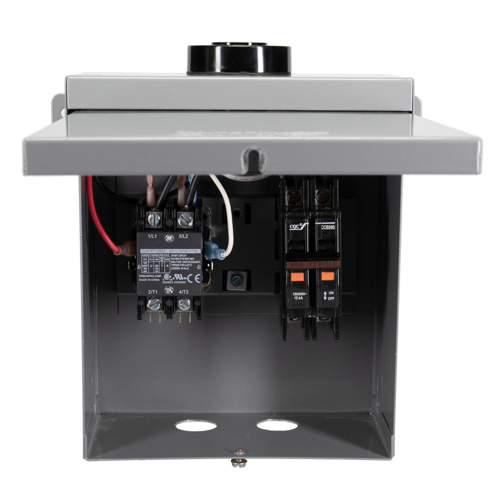 All-Purpose Photocontrol Contractor Box, 208-220 VAC 50/60 Hz; 208-240 VAC 60 Hz, DPST, Outdoor Metal Enclosure