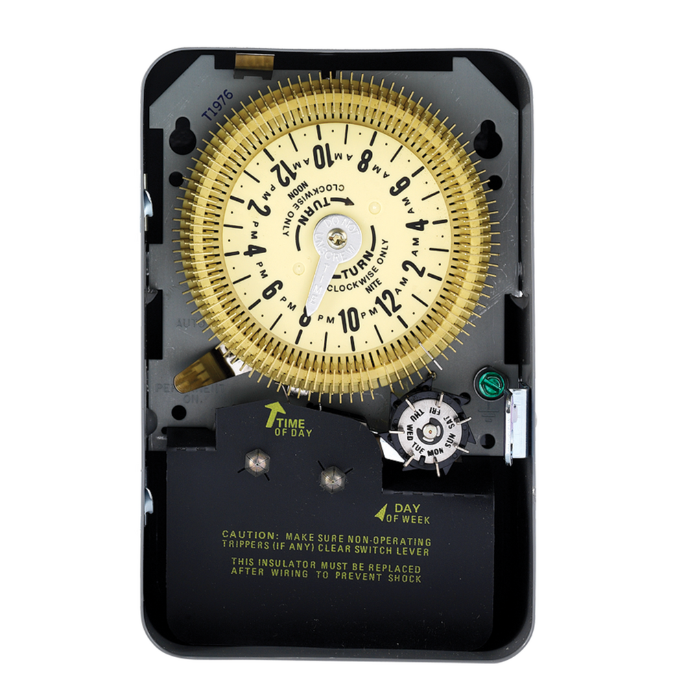 24-Hour Mechanical Time Switch with Skip-a-Day, 208-277 VAC, 60Hz, SPDT, Indoor Metal Enclosure, 15 Minute Interval