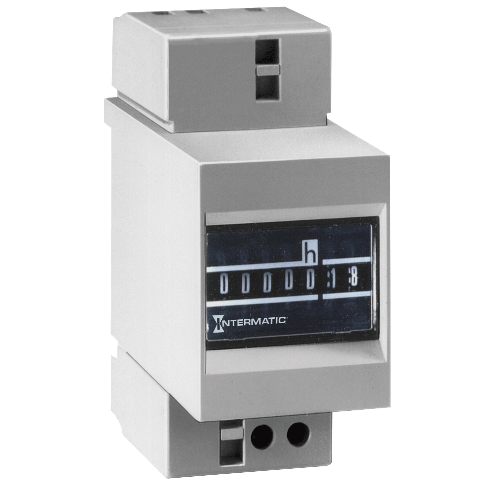 Electromechanical Hour Meter, 220-240 VAC, 50 Hz, DIN mount, Gray - HM SD -35 180