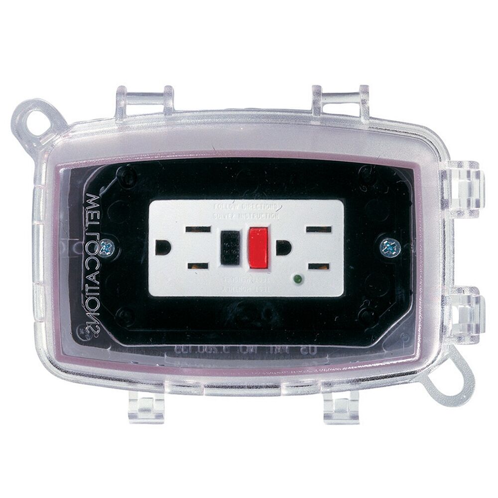 Plastic In-Use Weatherproof Cover, Single-Gang, Vrt/Hrz, 2.75" Clear