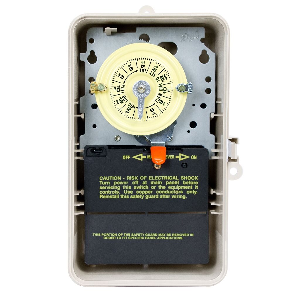 24-Hour 208-277V Mechanical Time Switch, SPDT, Type 3R Plastic Enclosure