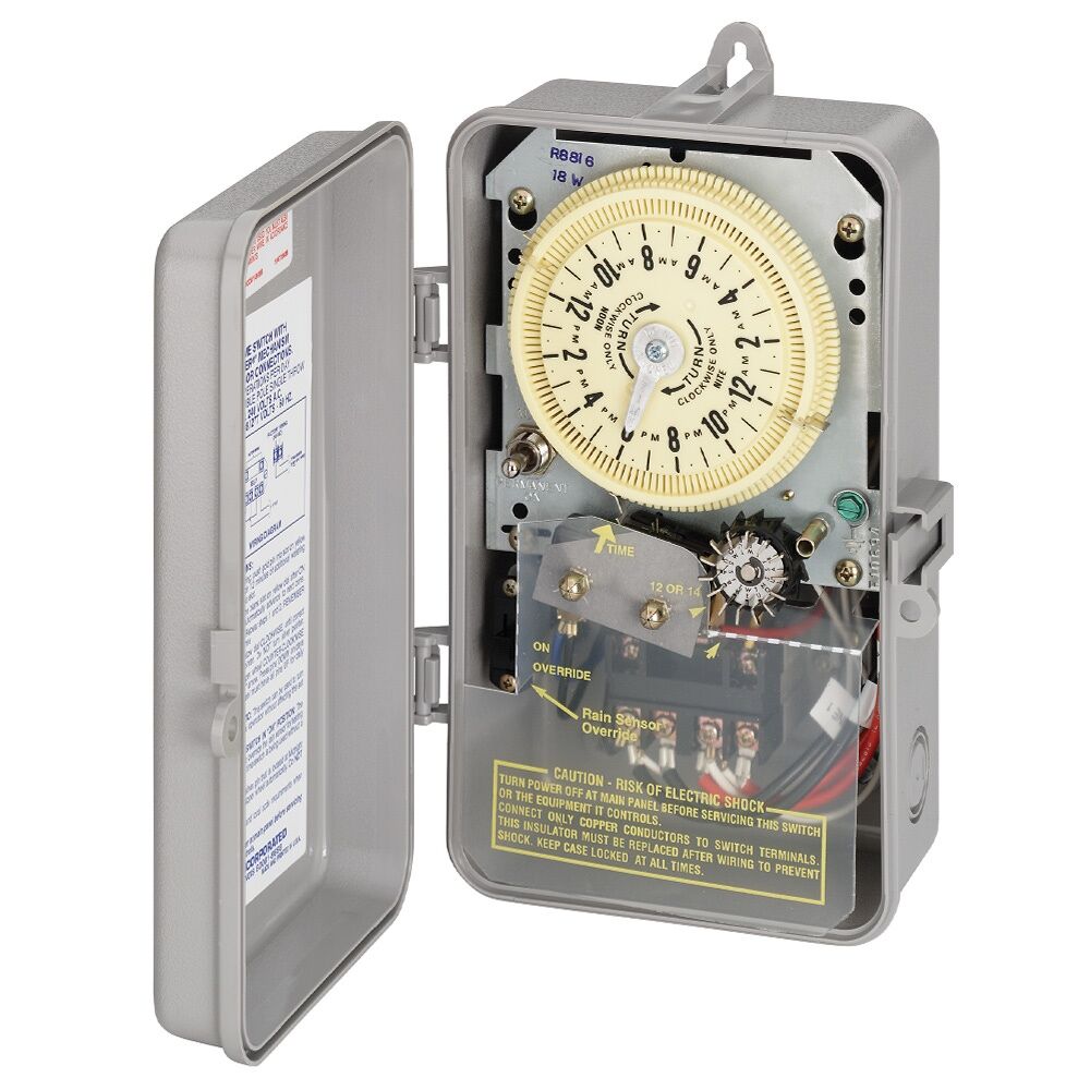 Sprinkler/Irrigation Time Switch with 14-Day Skipper