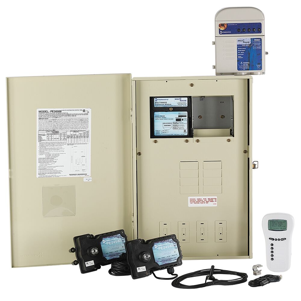 MultiWaveĀ® ECS System with 80 A Load Center, Expansion Module and Two Valve Actuators