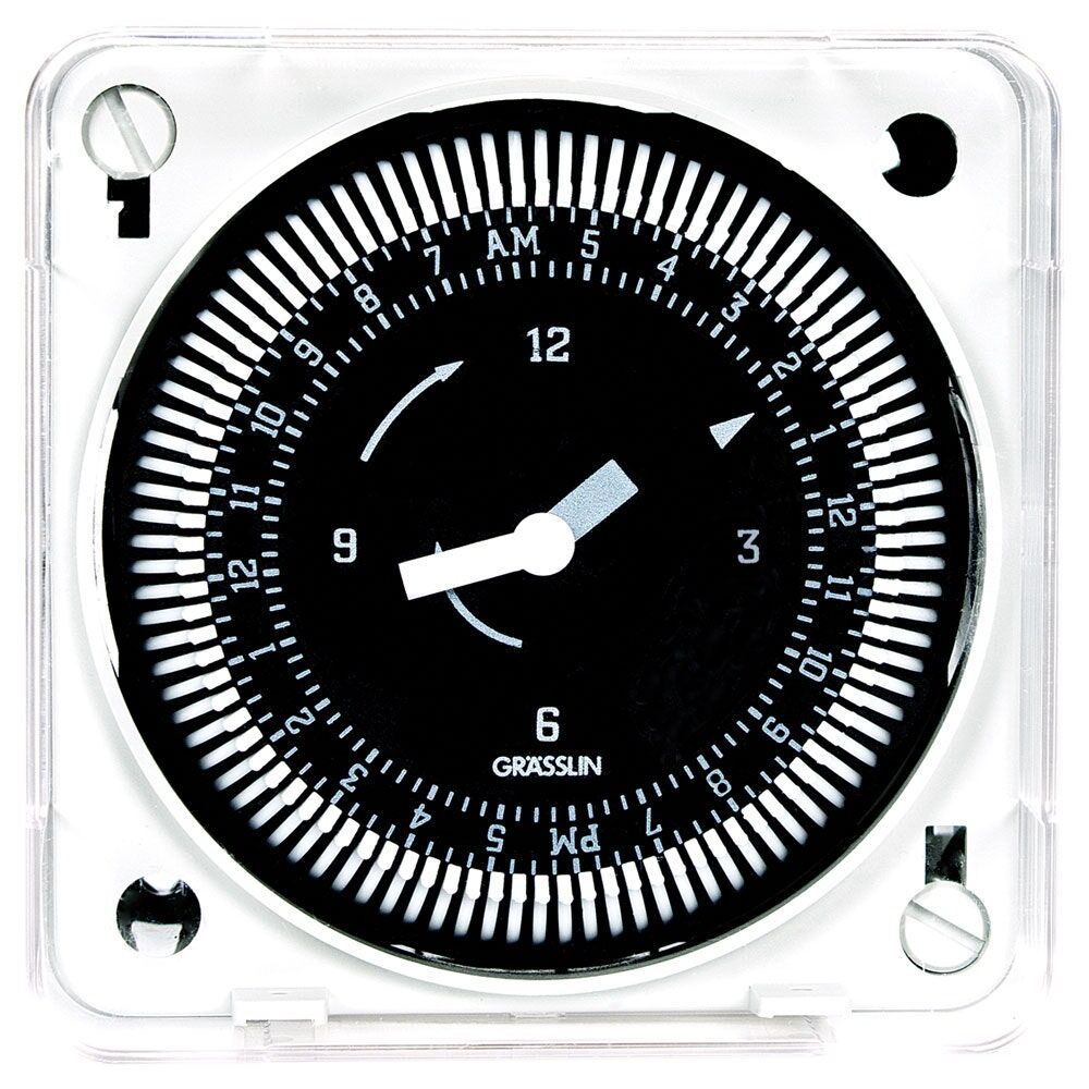 24-Hour 208/240V Electromechanical Flush Mount Timer Module, 15 Minute Intervals, 21A, SPDT