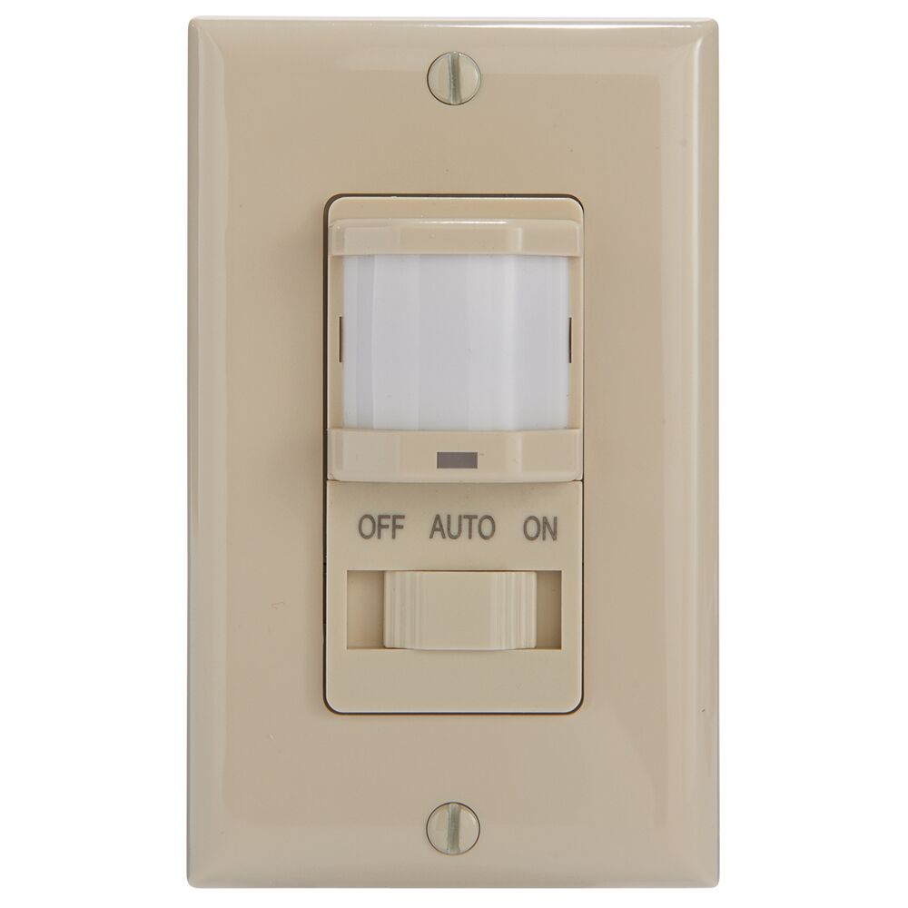 Residential In-Wall PIR Occupancy Sensor, Ivory, Mexico Sales Only