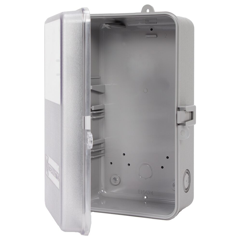 Case-Outdoor, Type 3R Plastic, Gray with See-Through Window