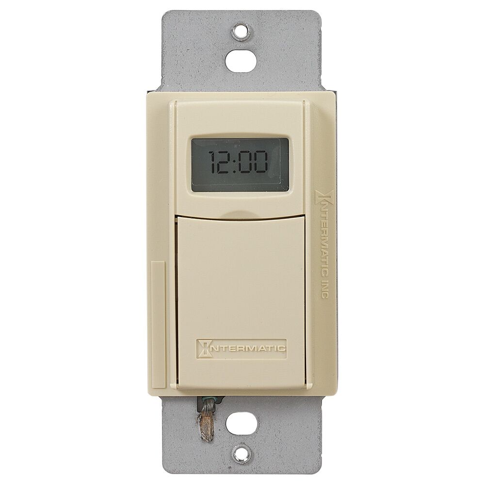 Electronic Countdown Timer, Programmable, 120-277 VAC, 50/60 Hz, 1 Second to 24 Hours, Ivory, Mexico Sales Only