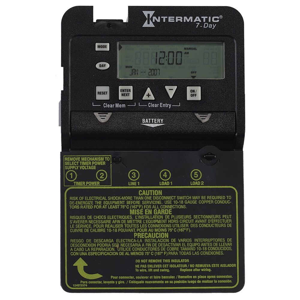 7-Day 1-Circuit Electronic Control, Mechanism Only, 120-277 VAC, SPDT