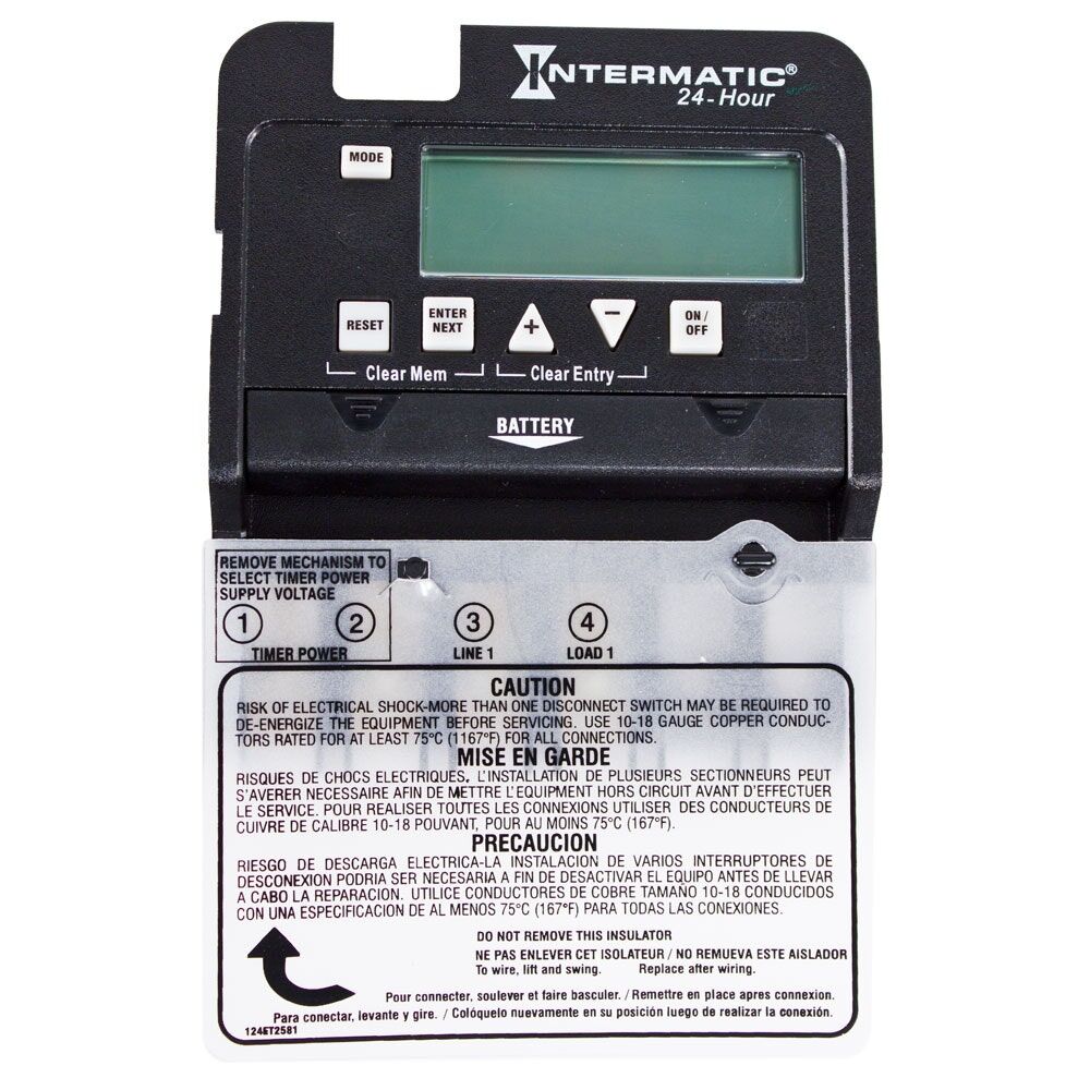 24-Hour 1 Circuit Electronic Control, Mechanism Only, 120-277 VAC, SPDT
