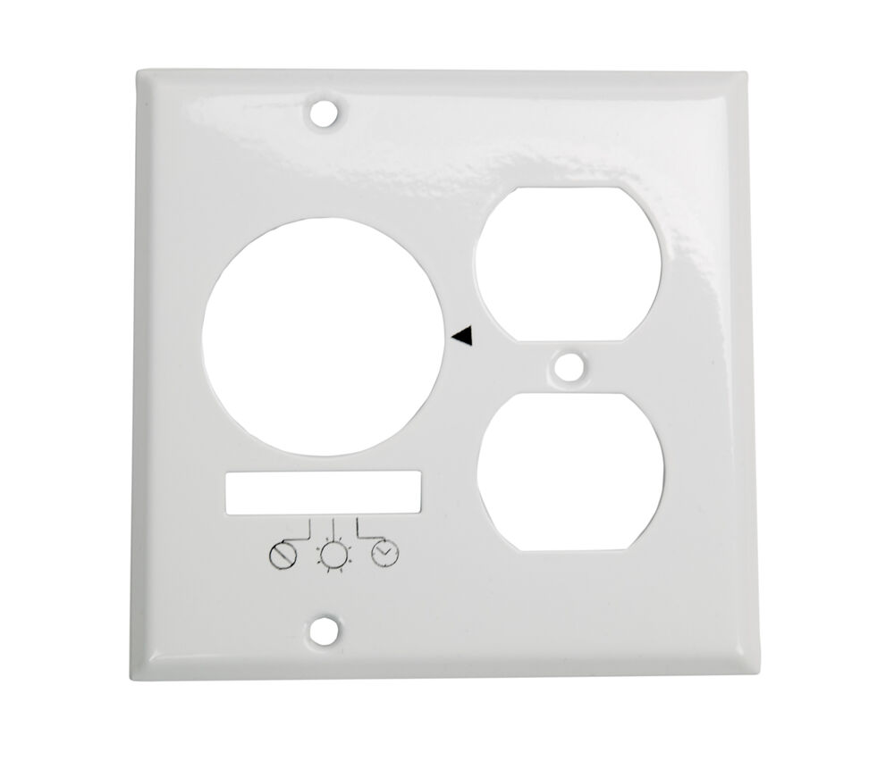 Wall Plate for KM2ST-2R, 2 Gang (Timer and Receptacle), White
