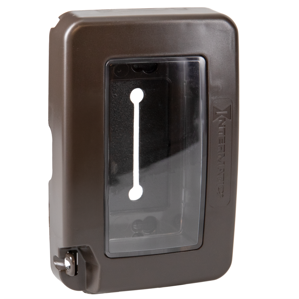 Low-Profile Plastic In-Use Weatherproof Cover, Single-Gang, Vrt/Hrz, Bronze