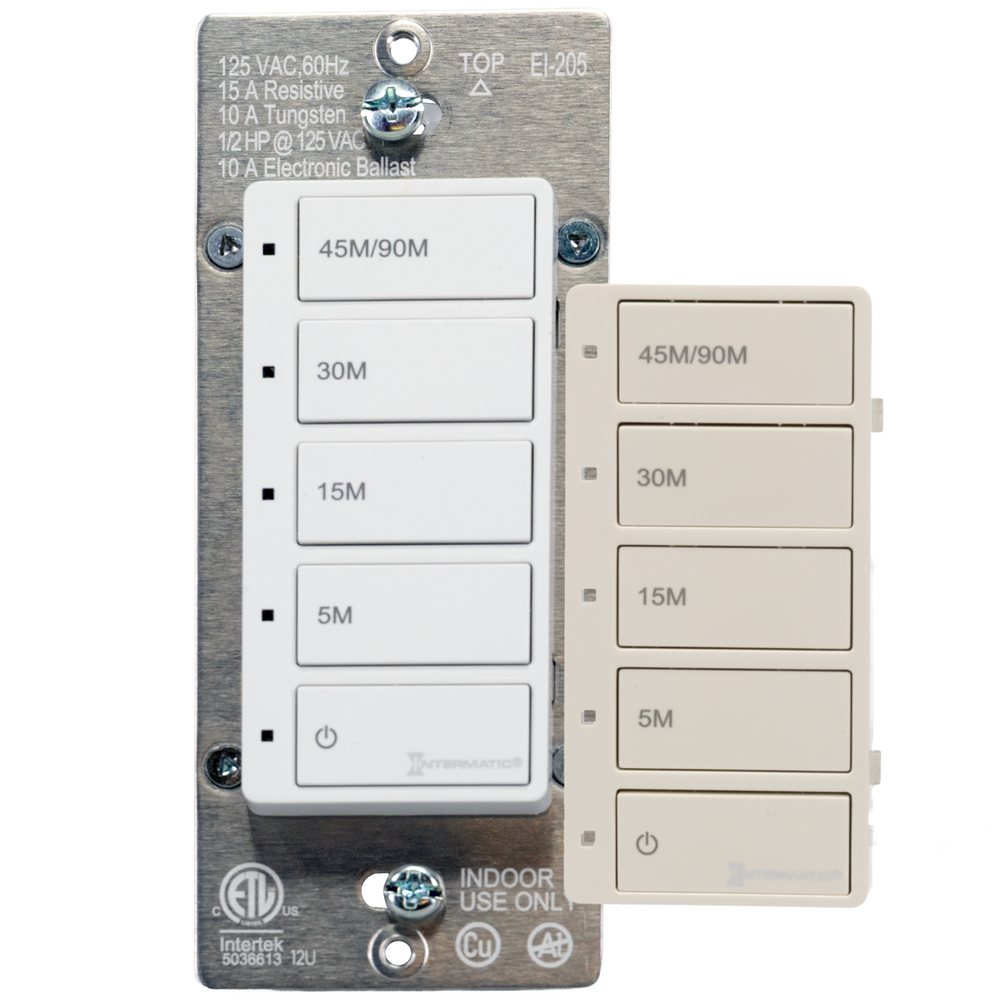 Countdown Timer, White+Light Almond, 5/15/30/45/90