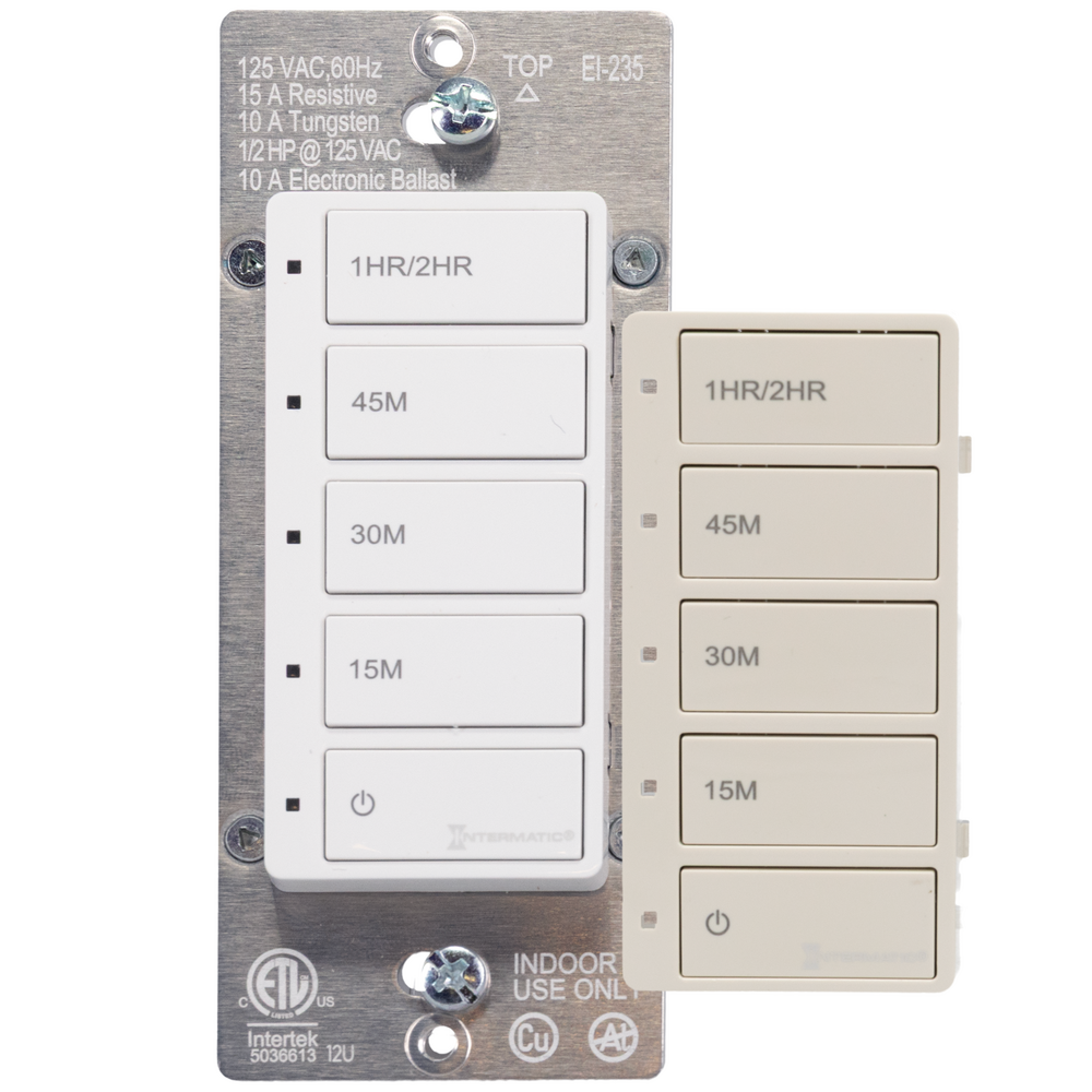 Countdown Timer, White+Light Almond, 15/30/45/1/2